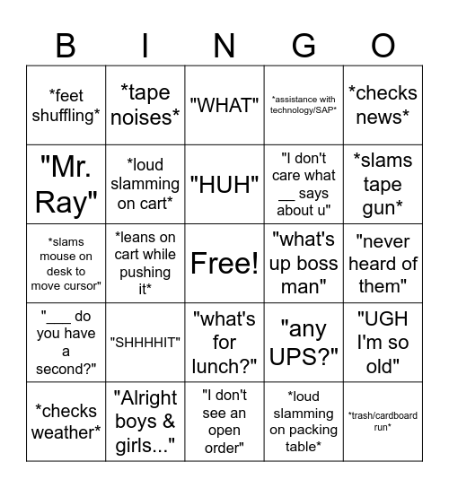 Bingo Card