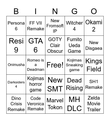 bomboclat Bingo Card