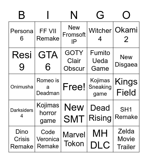 bomboclat Bingo Card
