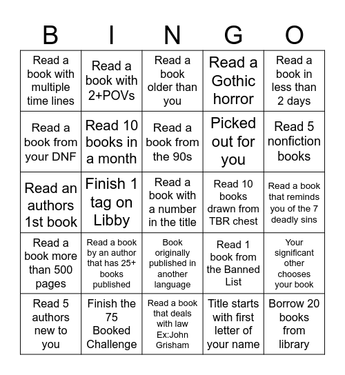 2026 Bingoo Bingo Card