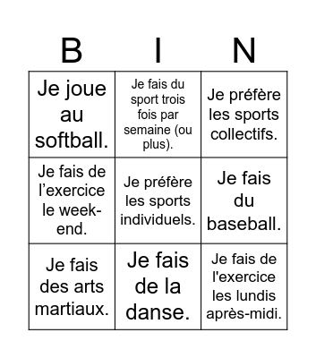 Bingo Card
