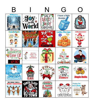 Holiday Bingo Card