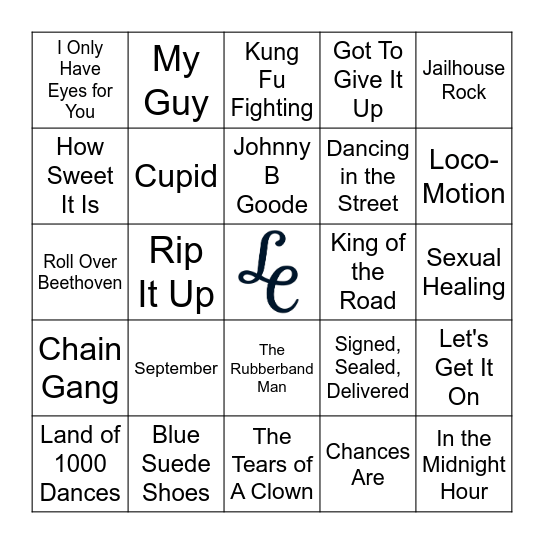 Lake Conley BINGO - Original Oldies Bingo Card