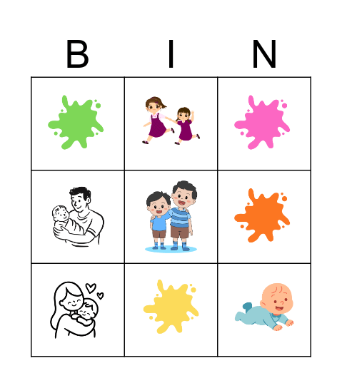 Family Bingo Card