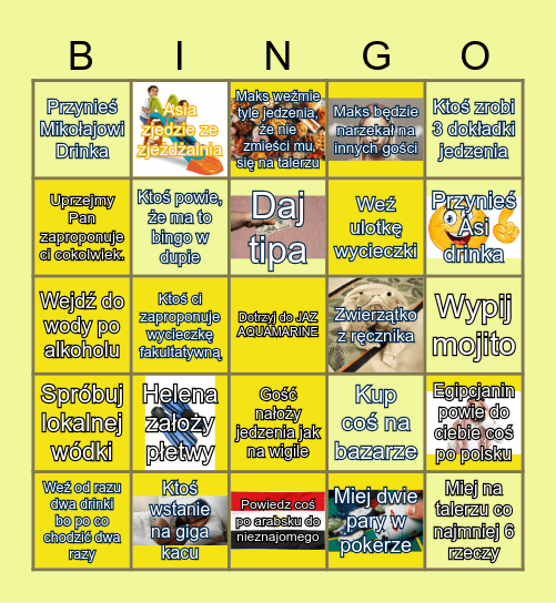 EGIPSKIE BINGO Card