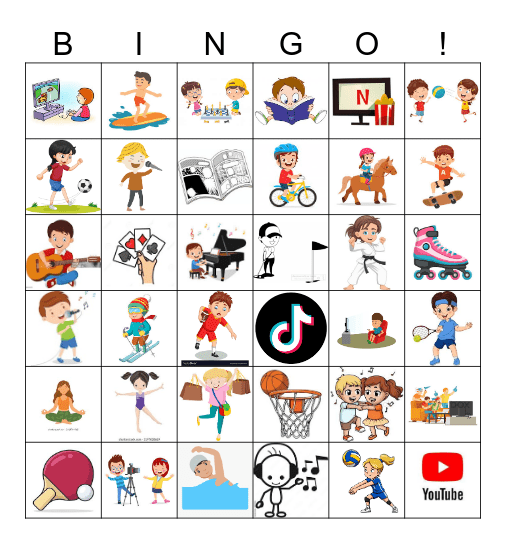 Meine Hobbys Bingo Card