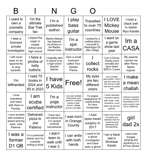 Cisive SKO Bingo Card