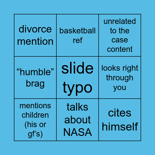 Leadership Bingo Card