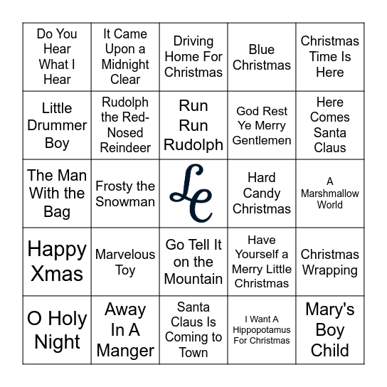 Lake Conley Christmas Bingo Card