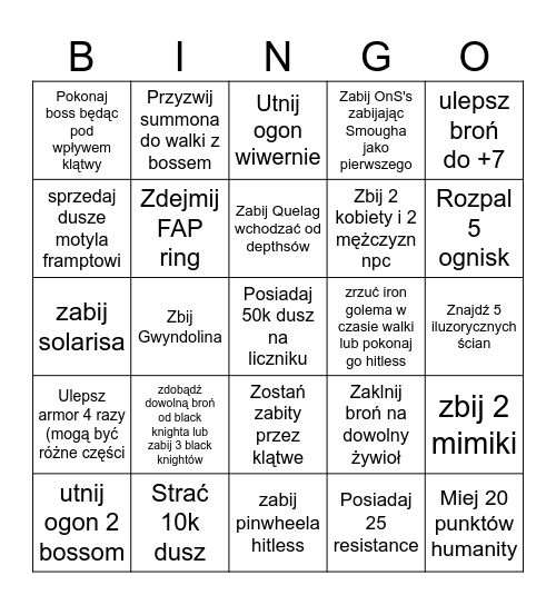 DS1 Bingo Card