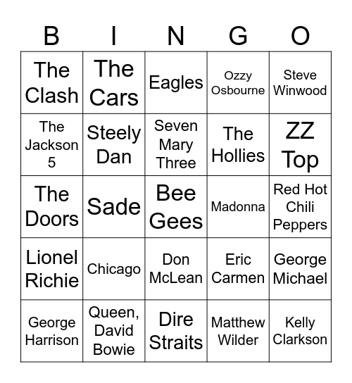 Game 1: Highland House 12/3/25 Bingo Card