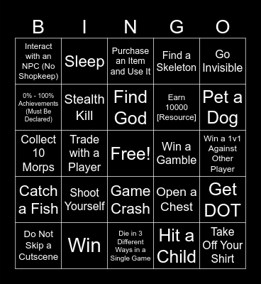 Multi-Game Bingo Card
