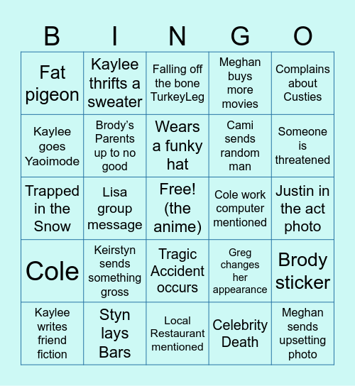 CHRISTMAS BINGURT Bingo Card