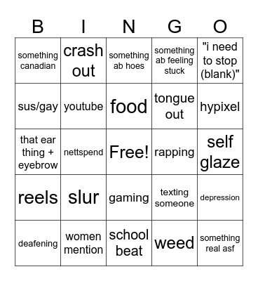 smokewish vc bingo Card