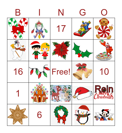 Christmas Bingo Card