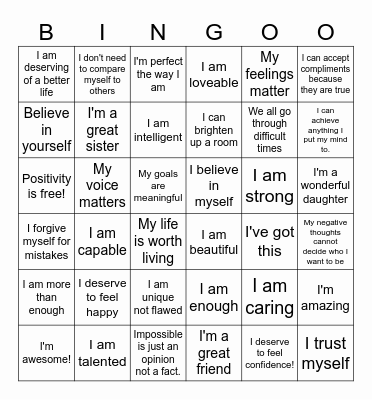 I'm Too Cool for School ;] Bingo Card