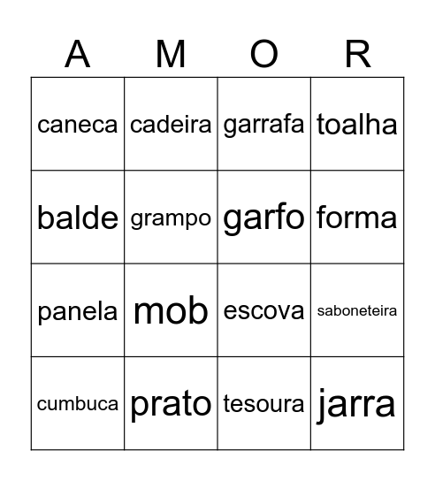 Bingo Ni&Gui Bingo Card