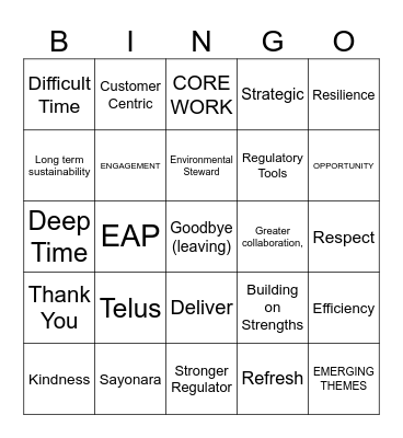 BINGO CML Bingo Card