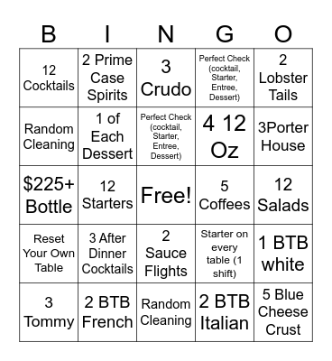 december bingo Card