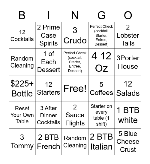 december bingo Card