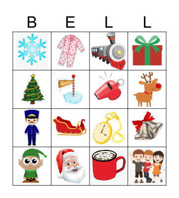 POLAR EXPRESS BINGO! Bingo Card