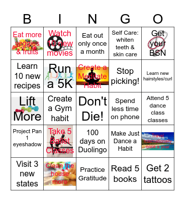 2026 Bingo Card