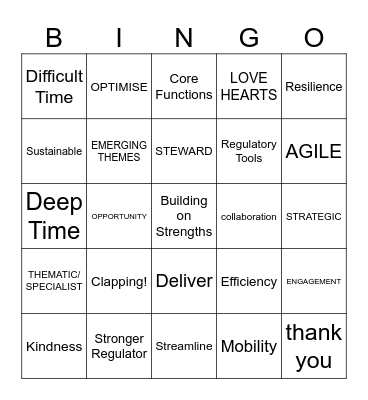 BINGO CML Bingo Card