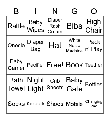 baby bungo Bingo Card