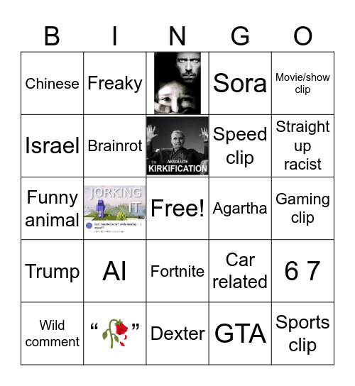 IG reel Bingo Card