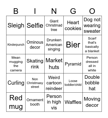 European Christmas market Bingo Card