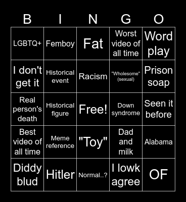 AI Disney Trailers Bingo Card