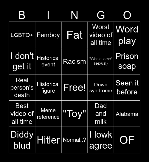 AI Disney Trailers Bingo Card