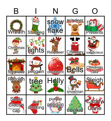 Christmas Bingo Card