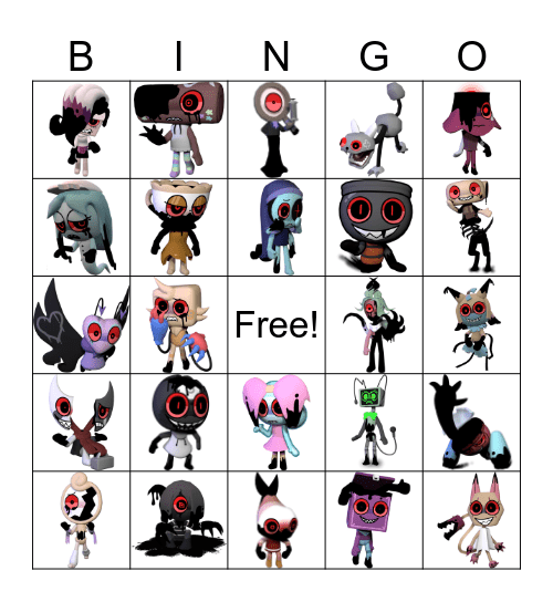 Dandy's World twisted bingo (no lethals) Bingo Card