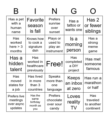 AM Offsite! - Dec 3 2025 Bingo Card