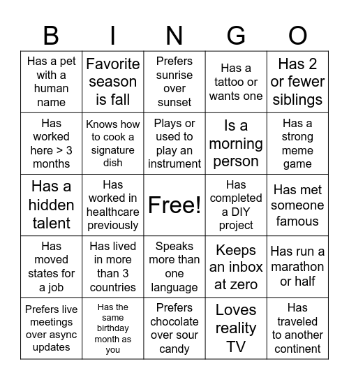 AM Offsite! - Dec 3 2025 Bingo Card