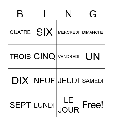 Bingo Card