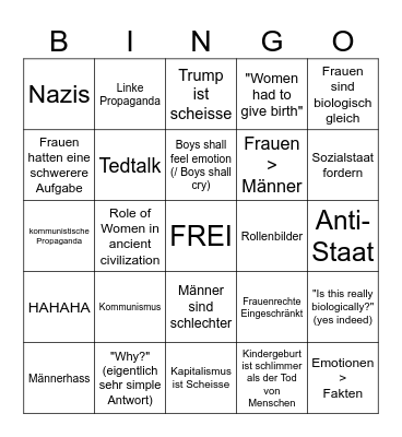 BINGO OF HISTORY Bingo Card