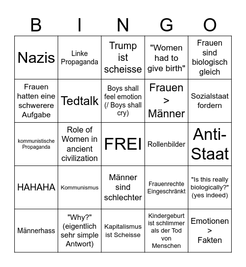BINGO OF HISTORY Bingo Card