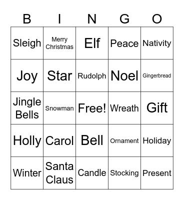 ANH APAC Finance Christmas party Bingo Card