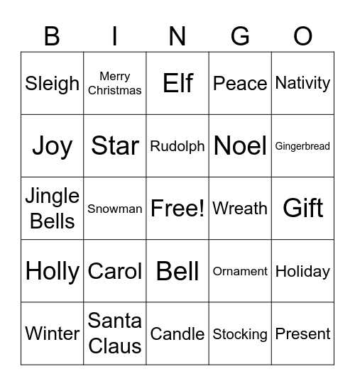 ANH APAC Finance Christmas party Bingo Card