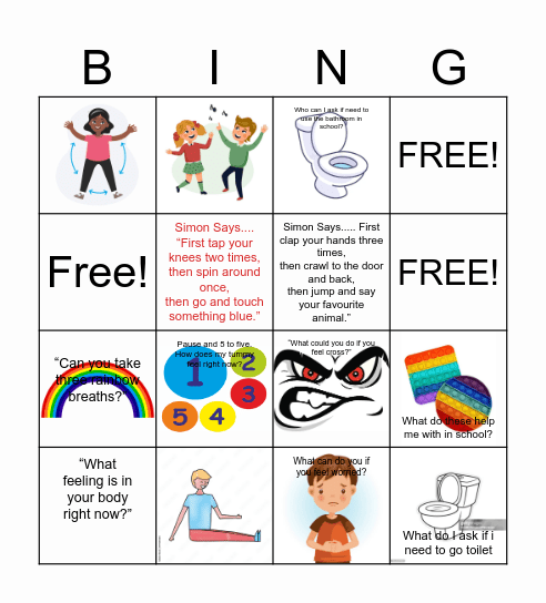 Aydan's Bingo Card