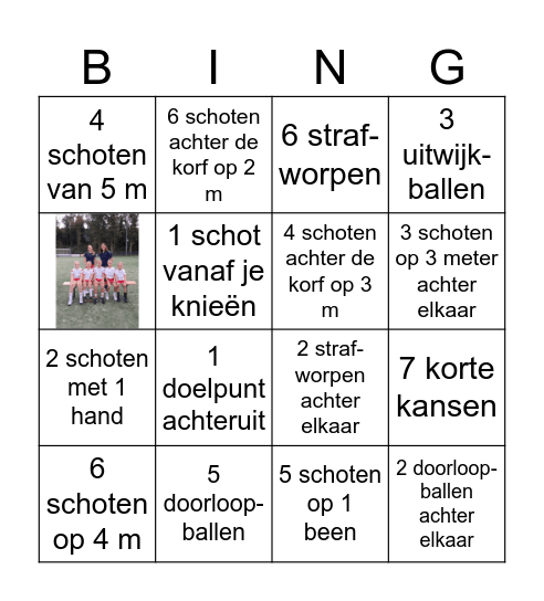 Sinterklaas-korfbalbingo Card