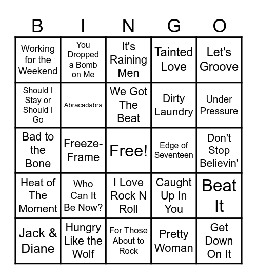 Elizabeth's Birthday Bingo Card