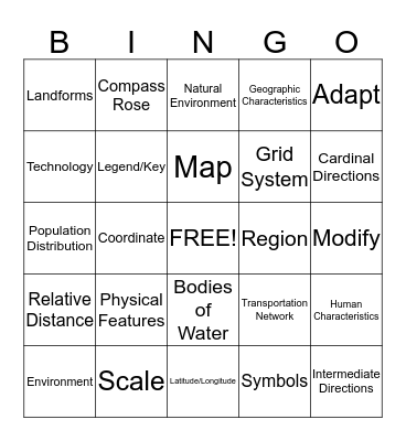 Remini's Bingo Card