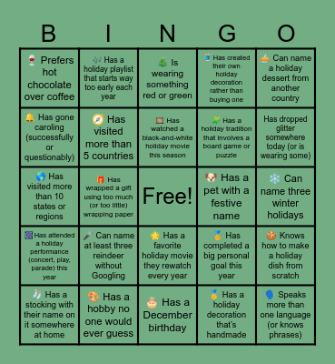 2025 PEOPLE Bingo Card