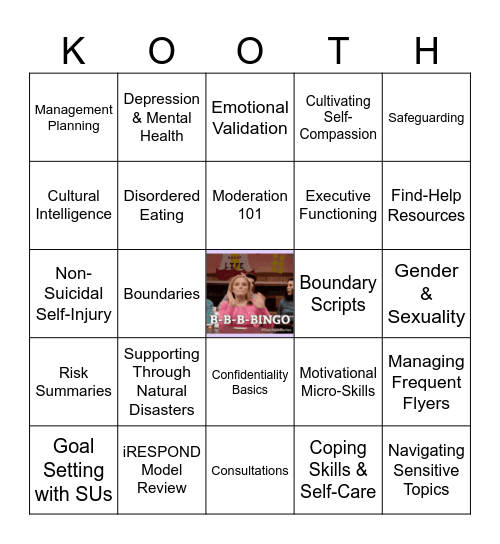 Bingo IRL Bingo Card