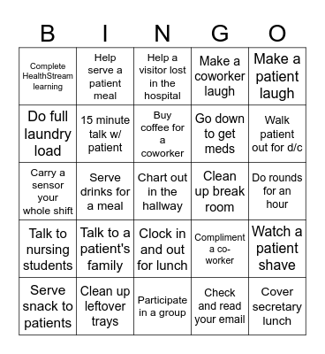 G1 Week Bingo 2025 Bingo Card