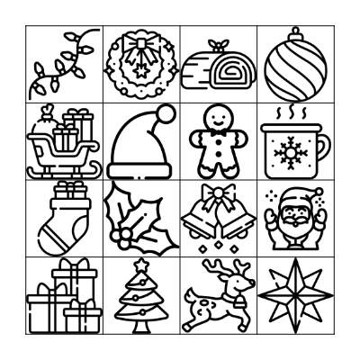 BINGO DE NOËL Bingo Card