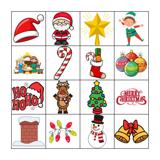 Christmas Bingo Card